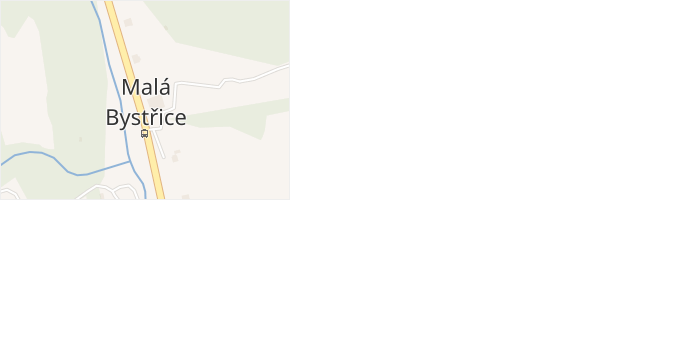 Malá Bystřice v obci Malá Bystřice - mapa části obce