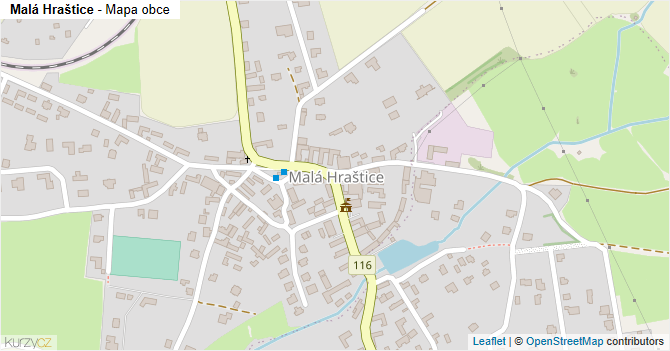Malá Hraštice - mapa obce