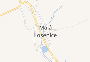 Malá Losenice v obci Malá Losenice - mapa části obce
