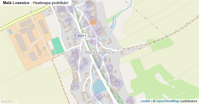 Malá Losenice - mapa podnikání