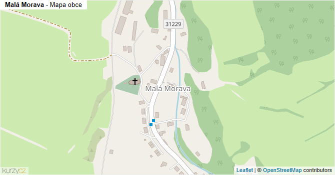 Malá Morava - mapa obce