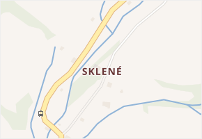 Sklené v obci Malá Morava - mapa části obce