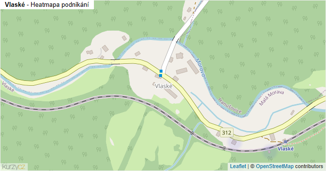 Vlaské - mapa podnikání
