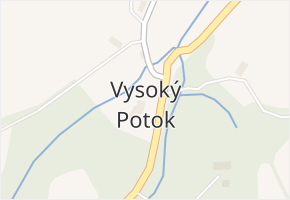 Vysoký Potok v obci Malá Morava - mapa části obce
