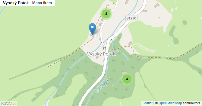 Vysoký Potok - mapa firem