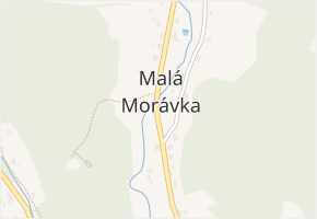 Malá Morávka v obci Malá Morávka - mapa části obce