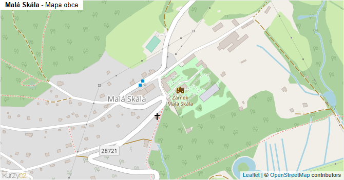 Malá Skála - mapa obce