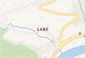 Labe v obci Malá Skála - mapa ulice