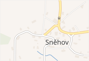 Sněhov v obci Malá Skála - mapa části obce