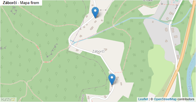 Záborčí - mapa firem