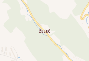 Želeč v obci Malá Skála - mapa části obce