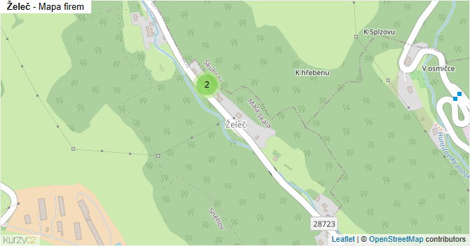 Želeč - mapa firem
