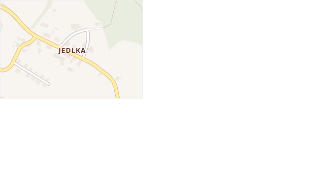 Jedlka v obci Malá Veleň - mapa části obce