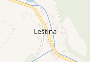 Leština v obci Malé Březno - mapa části obce