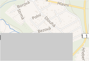 Bezová v obci Malé Kyšice - mapa ulice