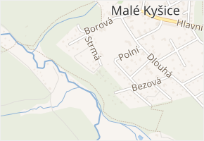 Skalní v obci Malé Kyšice - mapa ulice