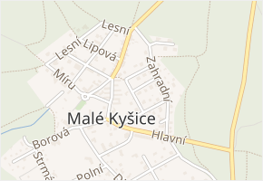 Za Mlýnem v obci Malé Kyšice - mapa ulice