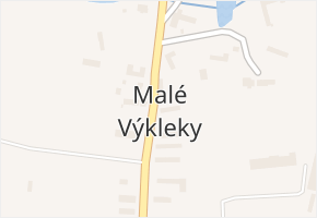 Malé Výkleky v obci Malé Výkleky - mapa části obce