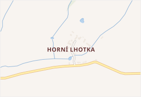 Horní Lhotka v obci Maleč - mapa části obce