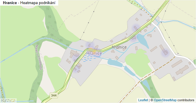 Hranice - mapa podnikání