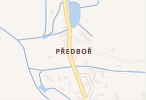 Předboř v obci Maleč - mapa části obce