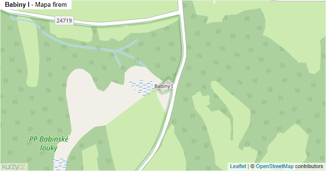 Babiny I - mapa firem