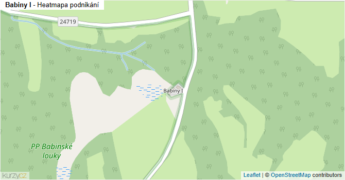 Babiny I - mapa podnikání