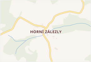 Horní Zálezly v obci Malečov - mapa části obce