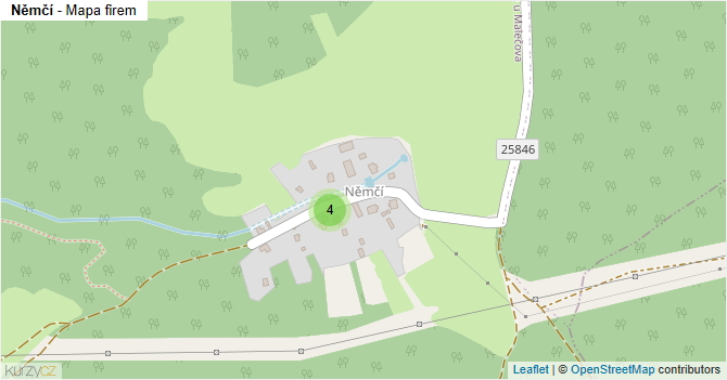 Němčí - mapa firem