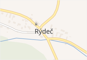 Rýdeč v obci Malečov - mapa části obce