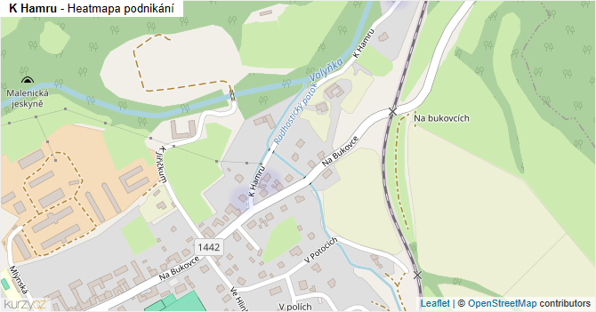 K Hamru - mapa podnikání