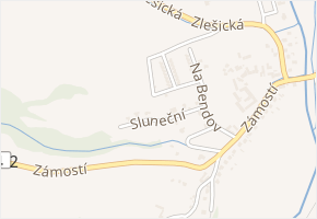 Sluneční v obci Malenice - mapa ulice