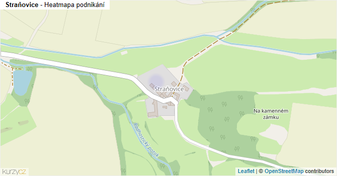 Straňovice - mapa podnikání