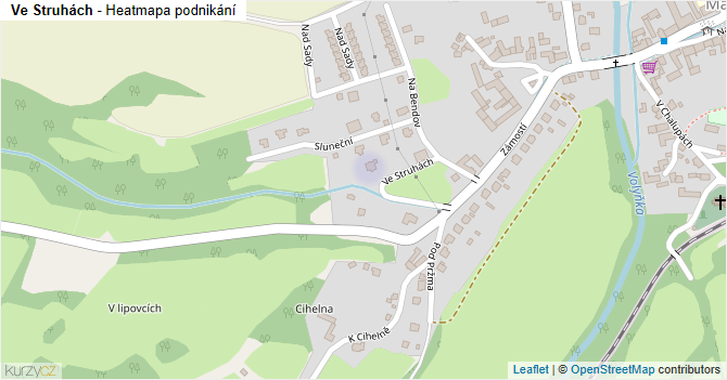 Ve Struhách - mapa podnikání