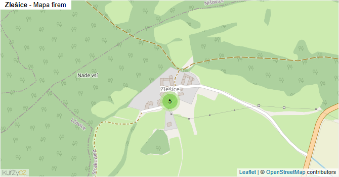 Zlešice - mapa firem