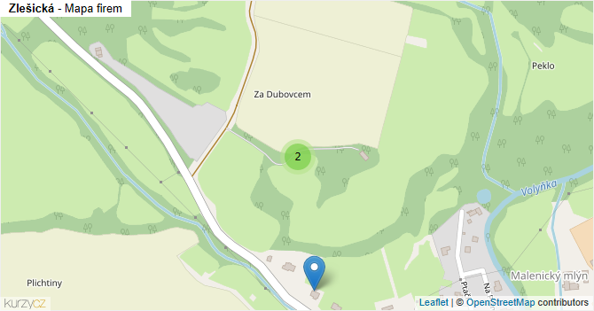 Zlešická - mapa firem