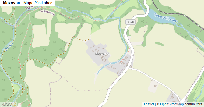 Maxovna - mapa části obce