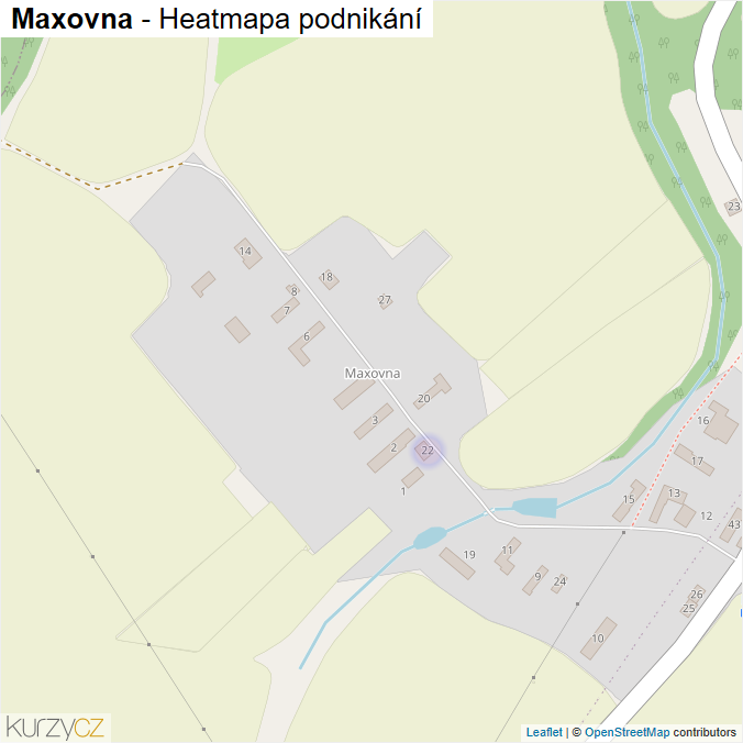 Mapa Maxovna - Firmy v části obce.