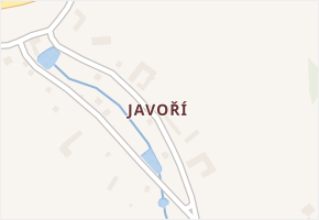 Javoří v obci Maletín - mapa části obce