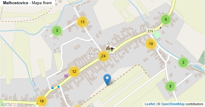 Malhostovice - mapa firem