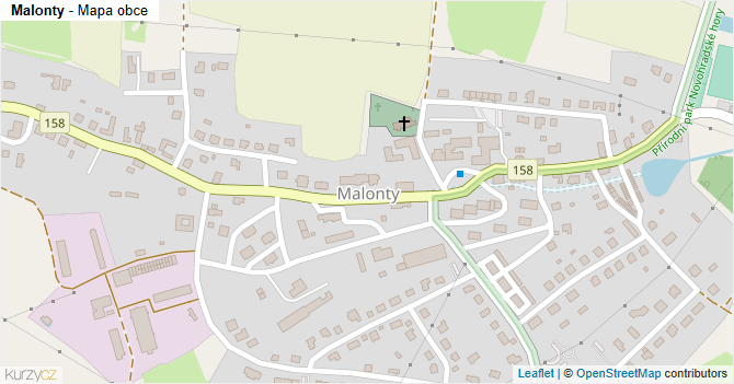 Malonty - mapa obce