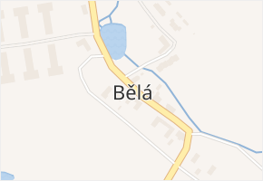 Bělá v obci Malonty - mapa části obce