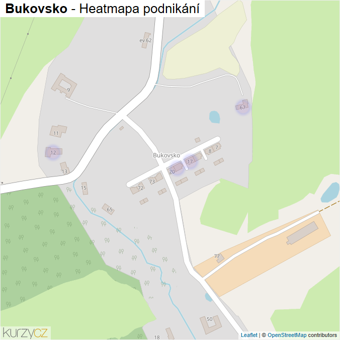Mapa Bukovsko - Firmy v části obce.
