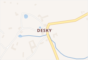 Desky v obci Malonty - mapa části obce