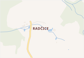 Radčice v obci Malonty - mapa části obce