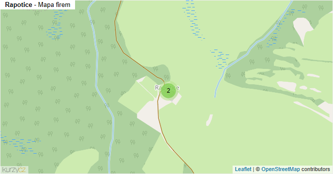 Rapotice - mapa firem