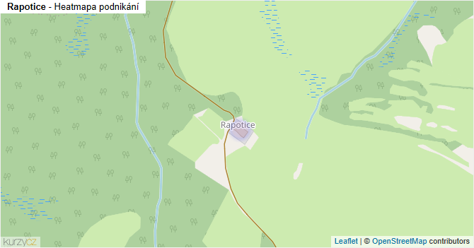 Rapotice - mapa podnikání