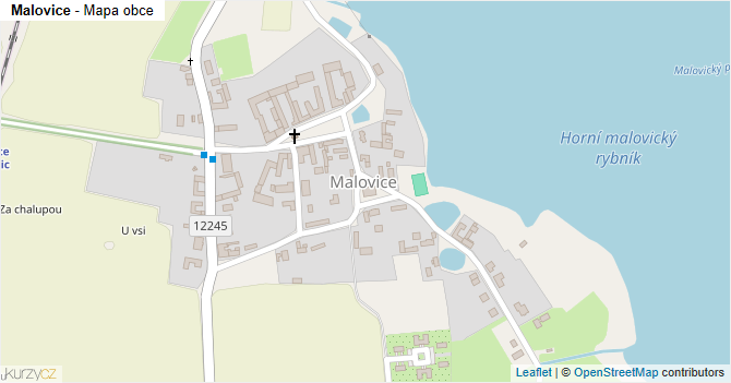 Malovice - mapa obce