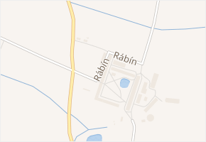 Rábín v obci Malovice - mapa ulice
