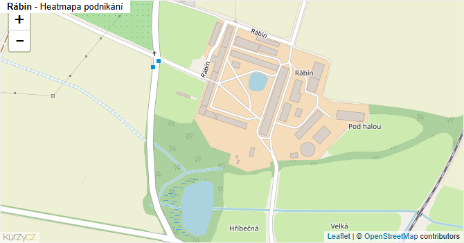 Rábín - mapa podnikání